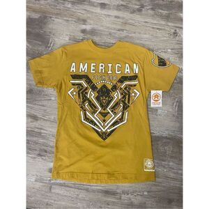 American Fighter Brimley Mustard T-Shirt Mens Size Small